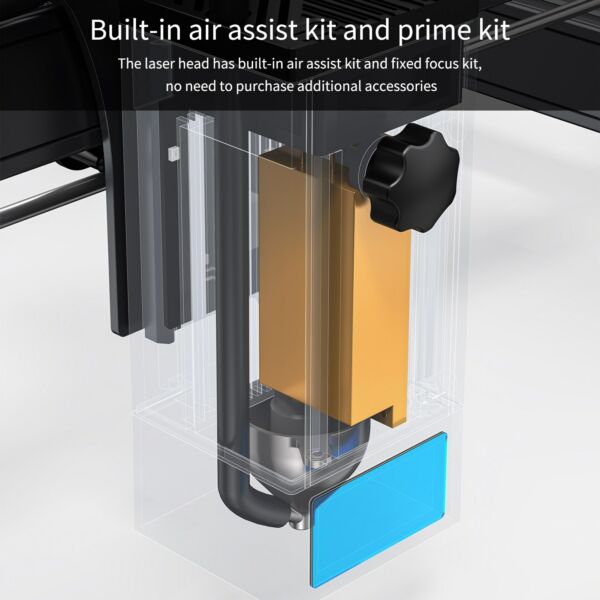 ATOMSTACK X20 Pro 20W lézergravírozó vágógép Y-tengely hosszabbító készlettel és levegősegéd kiegészítővel