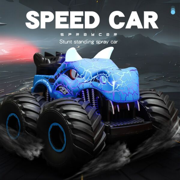 1:16 2,4 GHz-es 4WD Spray távirányító terepjáró kaszkadőr autó világítással, újratölthető - Kék