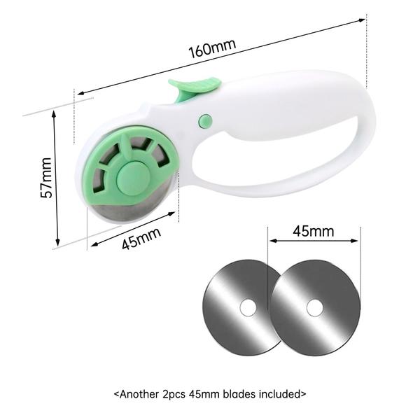Coolinbo CA-3 45 mm-es forgóvágó 2 pengével (45 m) barkács kéziszerszám biztonsági zárral