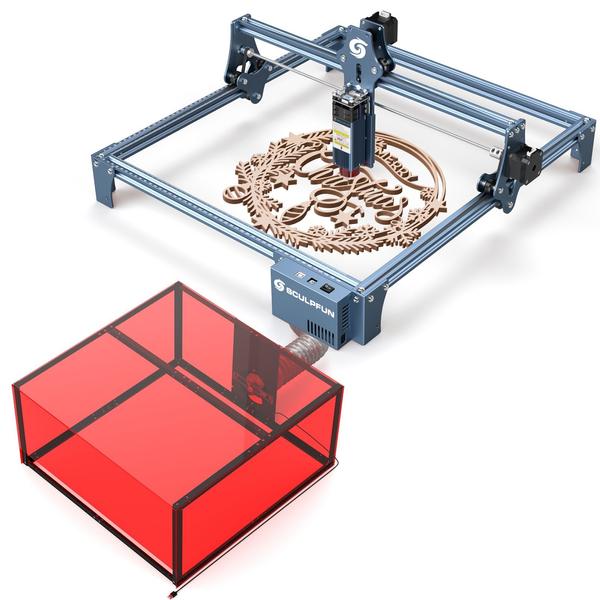 SCULPFUN S9 5W lézergravírozó 720x720x360mm védődobozzal