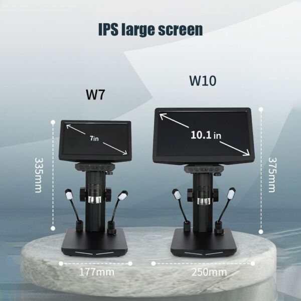 IPS képernyős 48MP USB digitális mikroszkóp - 7 hüvelykes