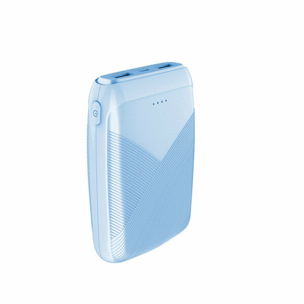 Bakeey 6000mAh Hordozható Vezetéknélküli Powerbank Dupla USB Kimenettel - Kék