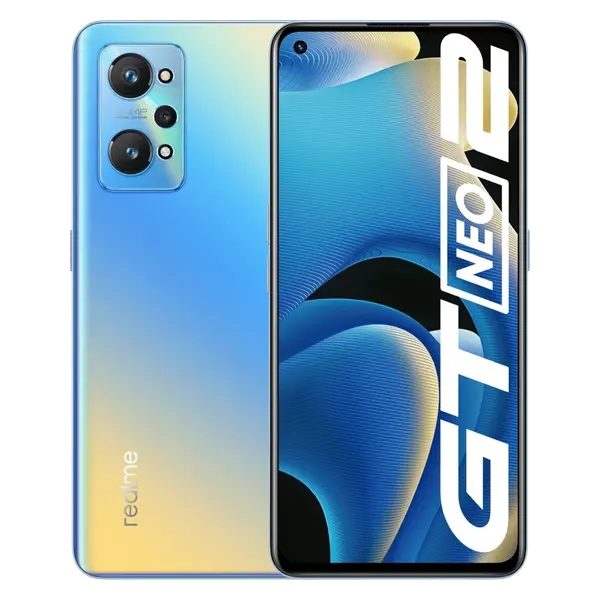 Realme GT Neo 2 5G NFC Snapdragon 870 120Hz frissítési gyakoriság 64MP hármas kamera 8GB 128GB 65W gyorstöltés 6,62 hüvelykes 5000mAh nyolcmagos okostelefon - Fekete