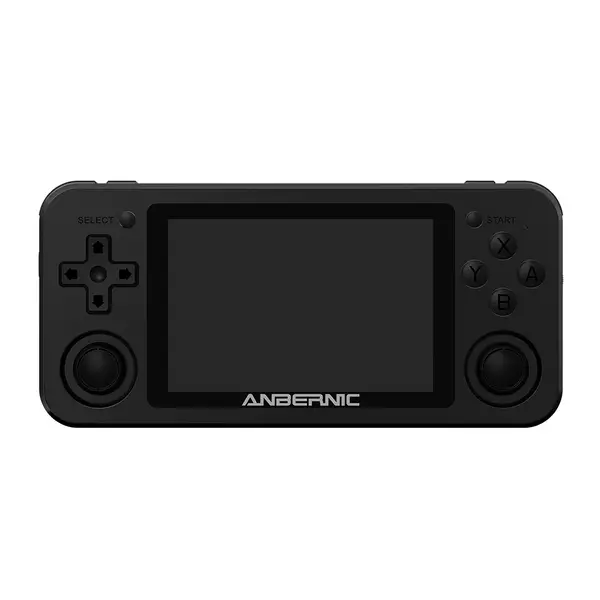 ANBERNIC RG351M 128 GB 7000 játékos kézi videojáték-konzol PSP PS1 NDS N64 MD lejátszóhoz RK3326 1,5 GHz-es Linux rendszer 3,5 hüvelykes OCA Teljes Fit IPS képernyő - Fekete