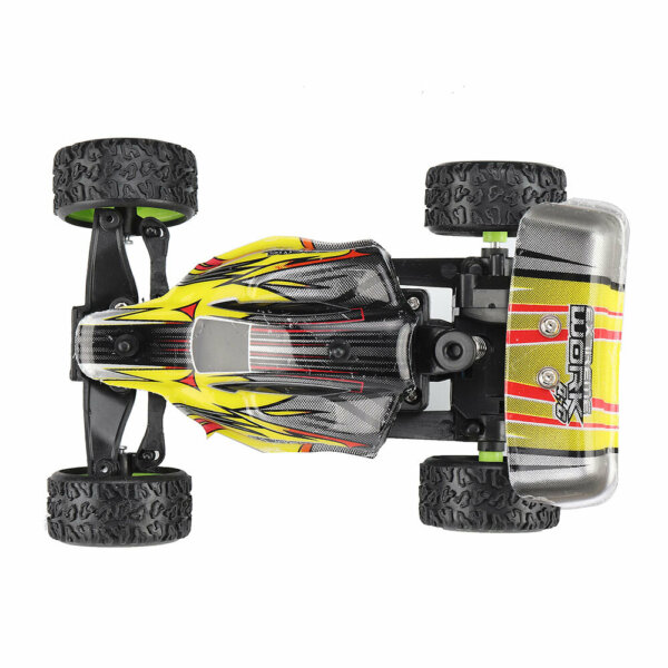 1/32 2.4G Racing Multilayer párhuzamosan működtethető USB Charging Edition Formula RC autós beltéri játék - Sárga