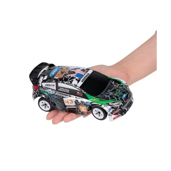 WLtoys K989 2.4G4WD 1/28 30km/h sebességű Távirányítható RC Drift Autó - Többszínű, 1 akkumulátor