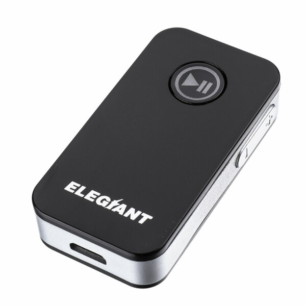 ELEGIANT bluetooth 5.0 Mini Vezetéknélküli Jack Kihangosító - Fekete
