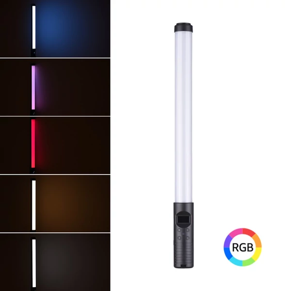 20W Kézi LED Lámpa RGB Fényekkel - Fehér