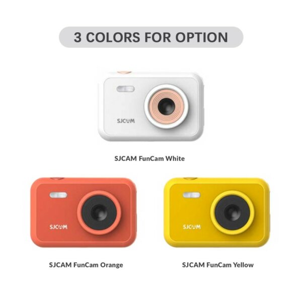 EU ECO Raktár - SJCAM FunCam 1080P Nagy Felbontású Hordozható Akció Kamera Gyerekeknek 12 megapixeles 2,0 hüvelykes LCD kijelzővel - Piros