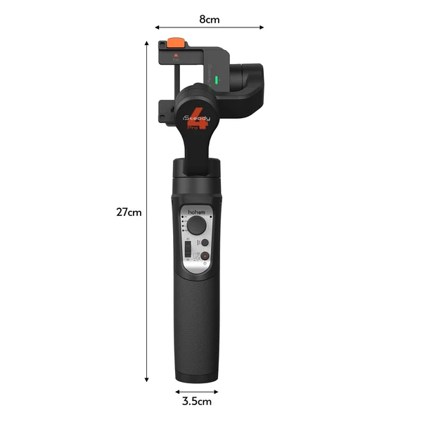 EU ECO Raktár - hohem iSteady Pro 4 3-Tengelyes Kézi Gimball Kamera Stabilizátor - Fekete