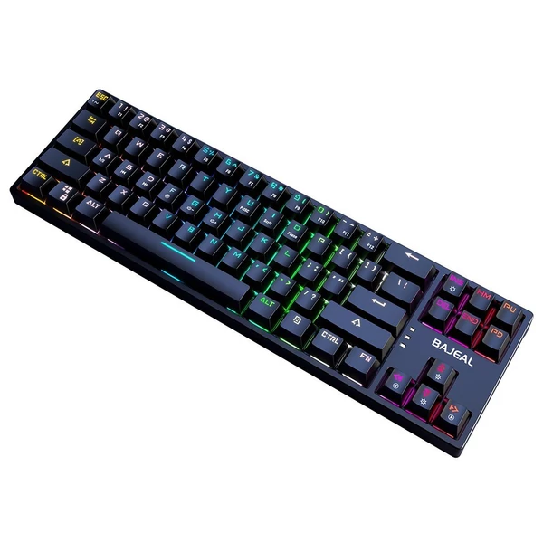 BAJEAL K71 Vezetékes 71 Gombos Mechanikus Gamer Billentyűzet RGB Háttérvilágítással