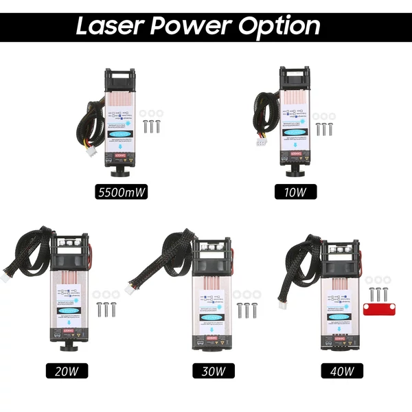 KKmoon 10W Lézermodul lézerfej 450nm gravírozó modul