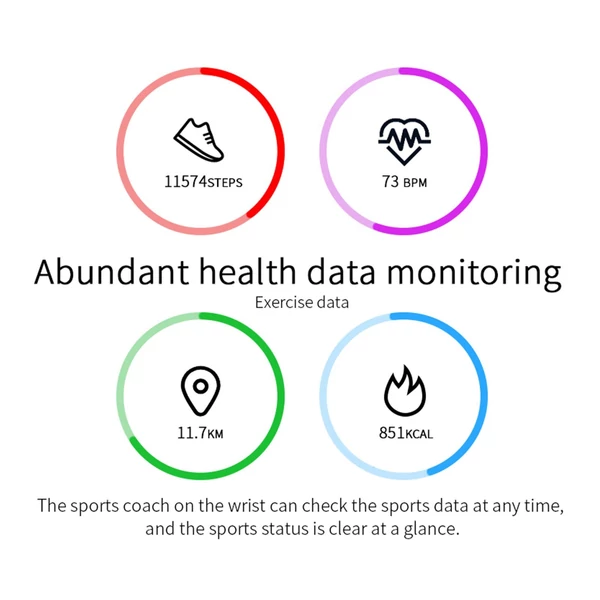 LOKMAT ATTACK 3 1.28-inch TFT BT-hívás EKG-monitorozás Vezetéknélküli Sporttevékenységmérő Bluetooth Okosóra