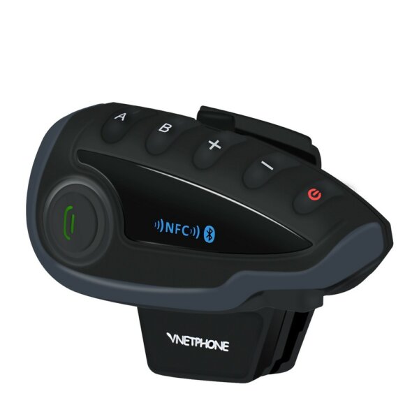 EU ECO Raktár - VNETPHONE V8 Motorkerékpáros Vezetéknélküli Bluetooth Intercom Headset - Szürke