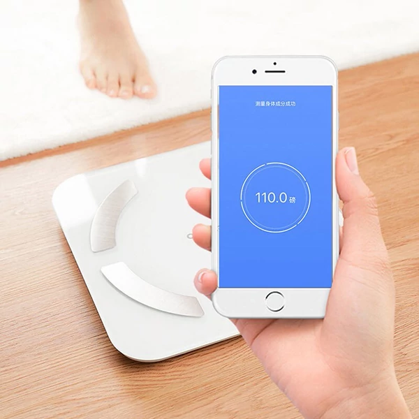 Lenovo® HS11 Intelligens vezeték nélküli testzsírmérleg Bluetooth Funkcióval Rendelkező APP Vezérelhető Okos Mérleg