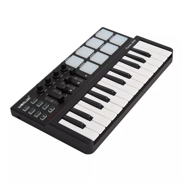 EU ECO Raktár - Worlde Panda 25-Gombos USB Midi Vezérlő Pad - Fekete