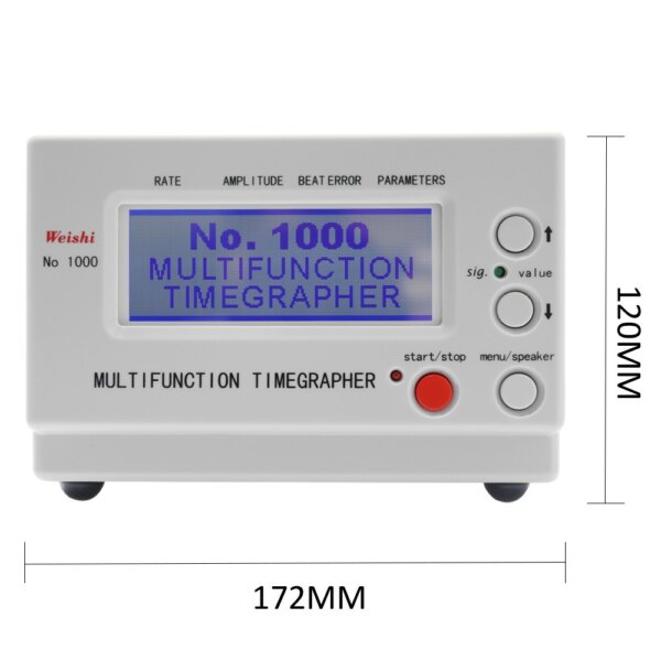 WeiShi No.1000 többfunkciós, professzionális időmérő időmérő mechanikus óratesztelő javítóknak