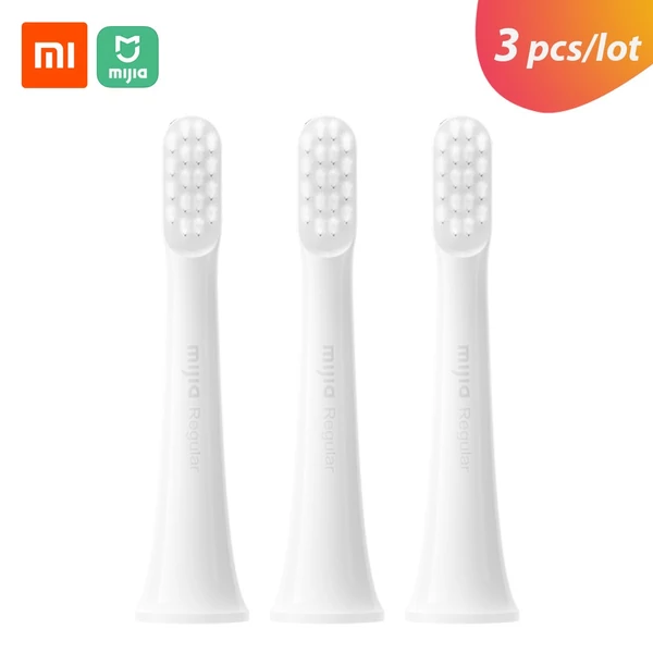 3 db csere fogkefefej Xiaomi Mijia T100 Sonic elektromos fogkeféhez - Fehér