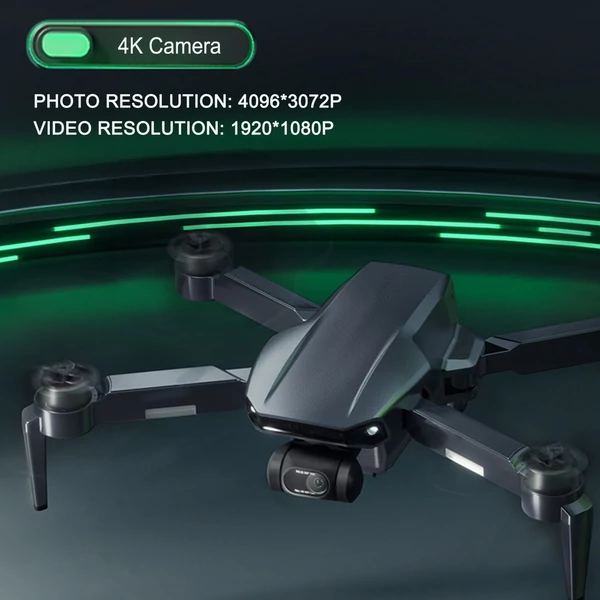 EU ECO Raktár - icamera4 Pro 5G Wifi GPS 4K Kamerával Rendelkező Vezetéknélküi RC Quadrokopter Drón - Fekete