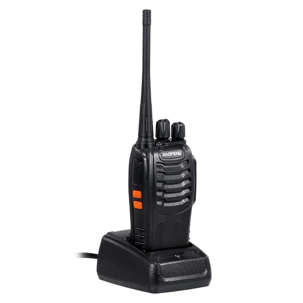 EU ECO Raktár - BAOFENG BF-888S UHF 400-470MHz FM Adó-vevő, kétirányú rádiós hordozható kézi walkie talkie - Fekete