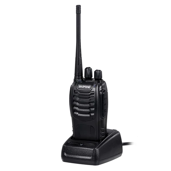 EU ECO Raktár - BAOFENG BF-888S UHF 400-470MHz FM Adó-vevő, kétirányú rádiós hordozható kézi walkie talkie - Fekete