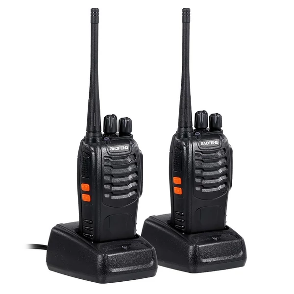 EU ECO Raktár - BAOFENG BF-888S UHF 400-470MHz FM Adó-vevő, kétirányú rádiós hordozható kézi walkie talkie - Fekete