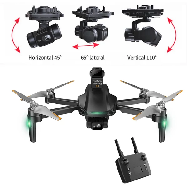 EU ECO Raktár - M10 Ultra 5G Wifi GPS 5KM FPV 4K Kamerával Rendelkező Vezetéknélküli RC Quadrokopter Drón - Fekete - 1 Akkumulátorral 