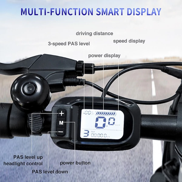 EU ECO Raktár - FAFREES F20 36V 250W 15AH Motorral Rendelkező Elektromos Kerékpár 25km/h Sebességgel - Fekete