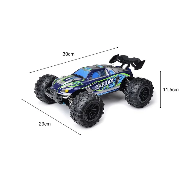 EU ECO Raktár - AWT-SCY16101-0202 1/16 2.4GHz 4WD Off-Road Távirányítható RC Versenyautó - Kék - 1 Akkumulátorral