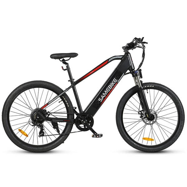 EU ECO Raktár - SAMEBIKE MY-275 48V 500W 10.4AH Akkumulátorral Rendelkező Elektromos Kerékpár 32km/h Végsebességgel - Fekete