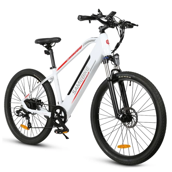 EU ECO Raktár - SAMEBIKE MY-275 48V 500W 10.4AH Akkumulátorral Rendelkező Elektromos Kerékpár 32km/h Végsebességgel - Fehér