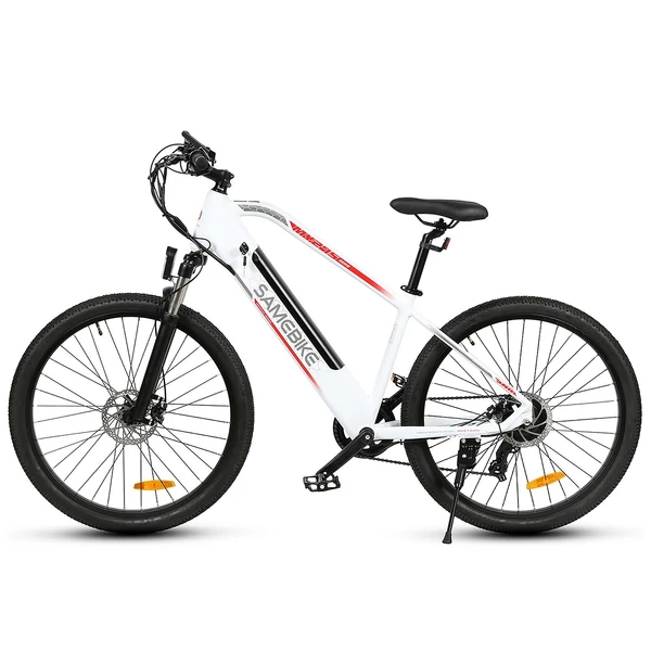 EU ECO Raktár - SAMEBIKE MY-275 48V 500W 10.4AH Akkumulátorral Rendelkező Elektromos Kerékpár 32km/h Végsebességgel - Fehér