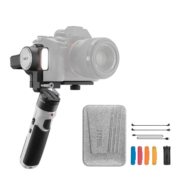 EU ECO Raktár - ZHIYUN CRANE-M2 S Kompakt kézi 3 tengelyes Kamera Stabilizátor Beépített Akkumulátorral - Fekete