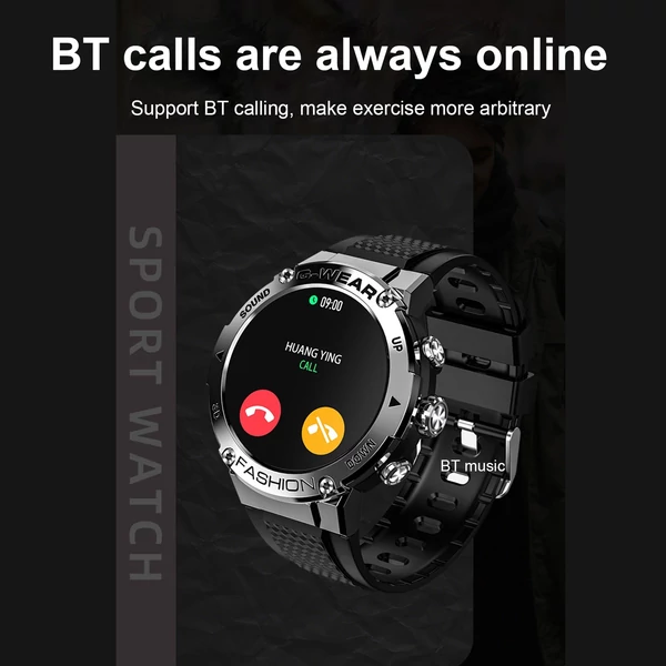 EU ECO Raktár - LOKMAT ATTACK 5 Smart Sports Watch 1.32'' TFT Teljes-Érintőkijelzővel Rendelkező 360*360 Vezetéknélküli IP67 Vízálló Sport Okosóra - Ezüst