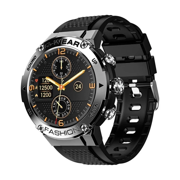 EU ECO Raktár - LOKMAT ATTACK 5 Smart Sports Watch 1.32'' TFT Teljes-Érintőkijelzővel Rendelkező 360*360 Vezetéknélküli IP67 Vízálló Sport Okosóra - Ezüst