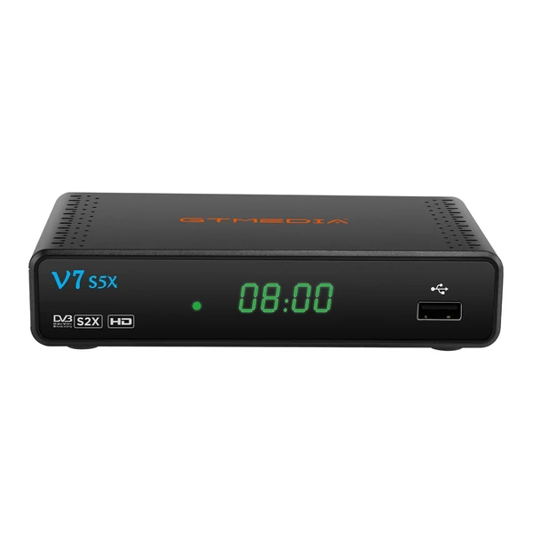 EU ECO Raktár - GTMEDIA V7 S5X DVB-S/S2/S2X Signal Receiver H.265 Decoder TV Box - Fekete