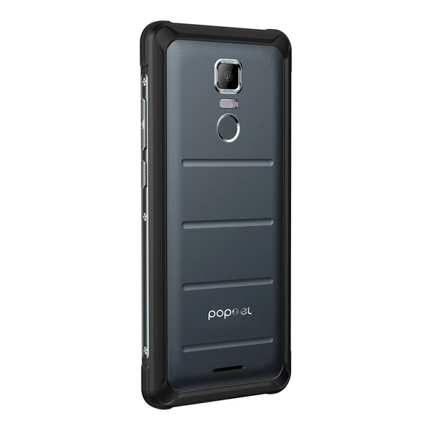 EU ECO Raktár - Poptel P10 4G Okostelefon 64GB RAM + 4GB ROM 13MP Kamera 5.5Inch HD Kijelzővel IP68 Vízálló Android 8.1 MT6763 Octa Core - Szürke