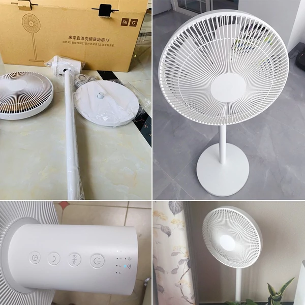 EU ECO Raktár - Xiaomi Mijia DC Vezetékes Hordozható Állóventilátor - Fehér