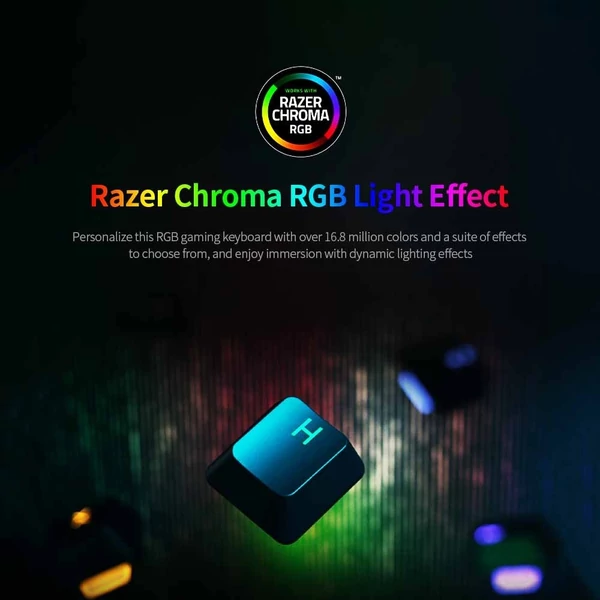 EU ECO Raktár - Razer Cynosa V2 Vezetékes Gamer BIllentyűzet RGB Háttérvilágítással - Fekete