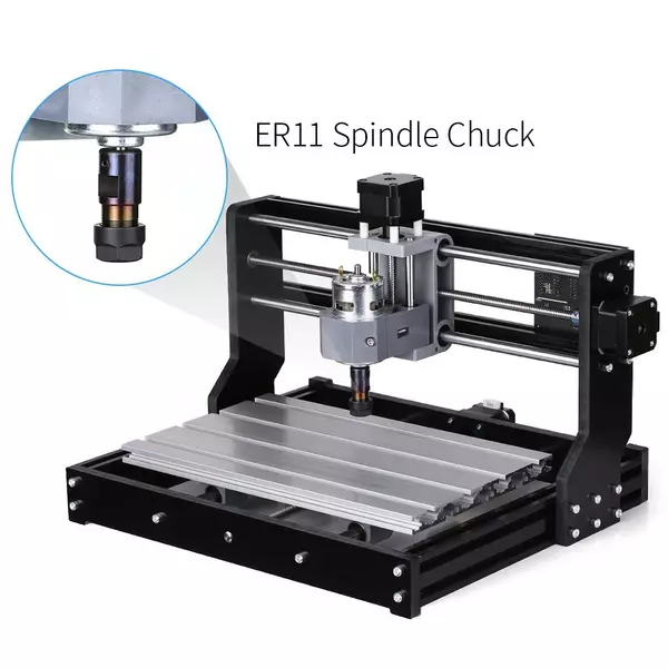 CNC3018 PRO DIY CNC router készlet mini gravírozógép GRBL Control 3 tengelyes ER11 befogópatronnal és CNC3 Offline vezérlővel -  Változat 3