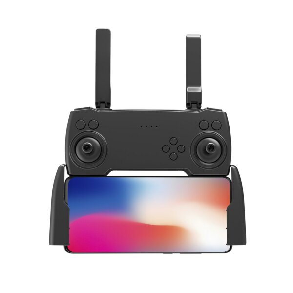 P8 4K Dual kamerás drón 4 oldalas akadályelkerülő útponttal, repülési kézmozdulatokkal vezérlő tárolótáska csomag - Fekete
