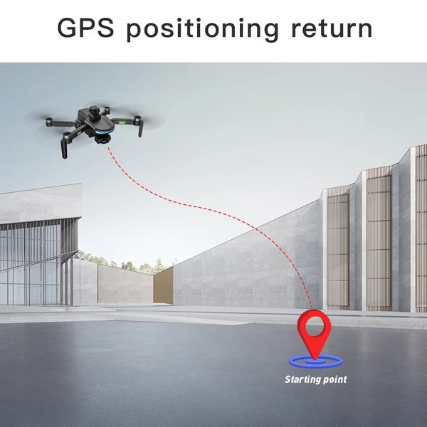 L800 PRO 2 5G WIFI FPV GPS 4K kamera RC Drón 3 tengelyes karmantyú tárolótáskával - akadálykerülővel - Fekete