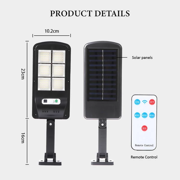 120 LED napenergiával működő kültéri lámpa fényérzékeny vezérlés / PIR mozgás induktor