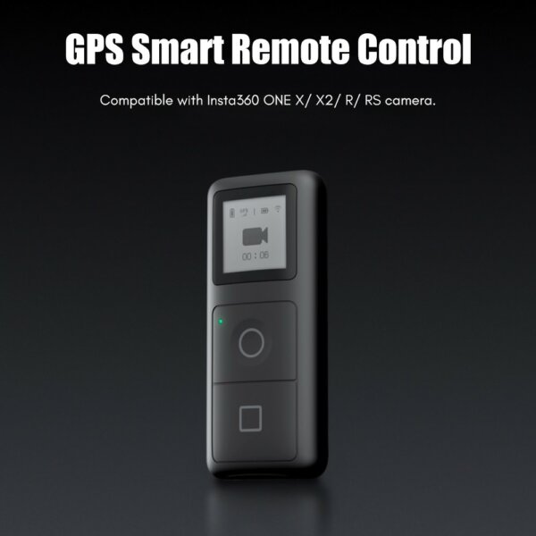 EU ECO Raktár - Insta360 GPS Intelligens távirányító beépített akkumulátorral - Fekete