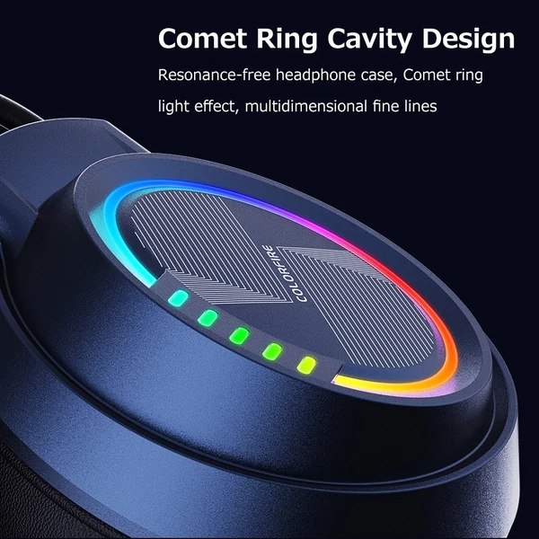 EU ECO Raktár - Colorful Comet Vezetéknélküli Fejhallgató Headset Beépített Mikrofonnal - Fekete