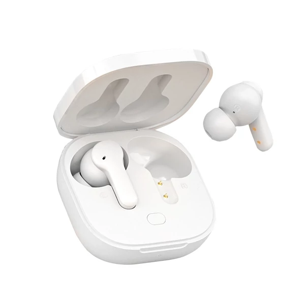 EU ECO Raktár - QCY T13 Earbuds BT5.1 Vezetéknélküli Bluetooth Fülhallgató Töltő Tokkal - Fehér