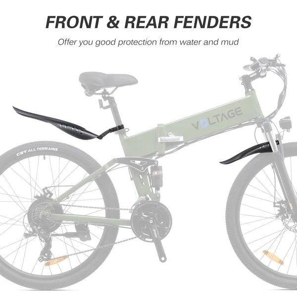 EU ECO Raktár - KAISDA K1V Folding Eleketromos Kerékpár 36V 250W Motorrla 10.4AH Akkumulátorral 25km/h Maximális Sebességgel - Fekete