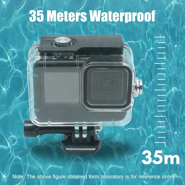 Andoer sportkamera 35M vízálló tok, víz alatti védőburkolat cserélhetőszínszűrőkkel GoPro Hero9, 10 kamrához