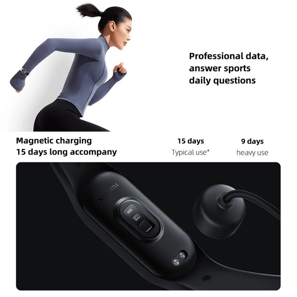 Xiaomi Mi Band 7 NFC intelligens karkötő okos karkötő óra - Fekete