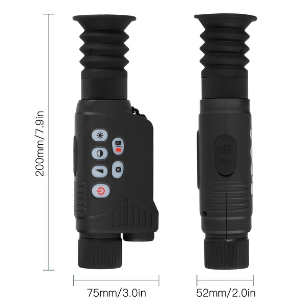 TOMSHOO 2x digitális éjjellátó monokuláris videoteleszkóp